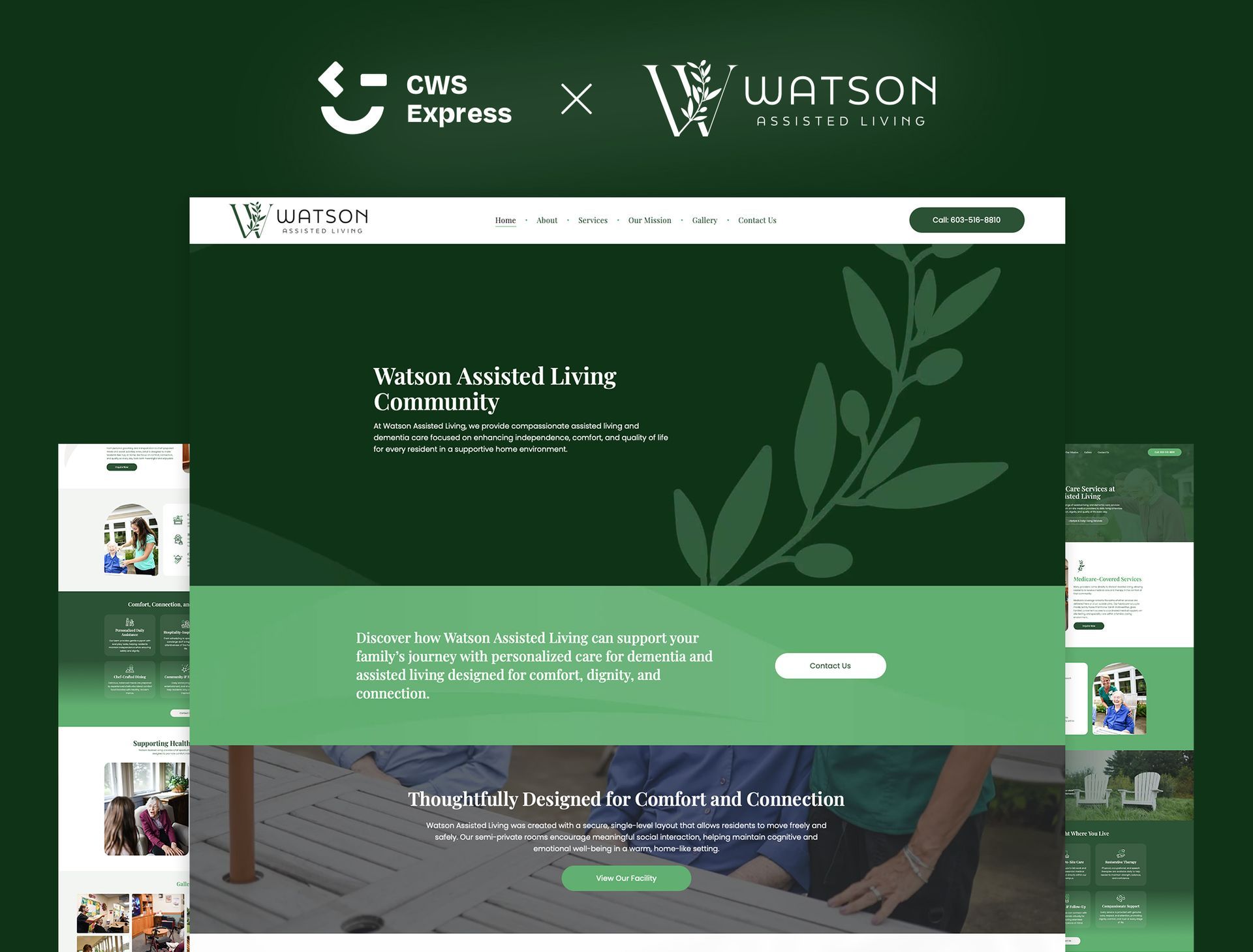 Watson Assisted Living Mock Up Website
