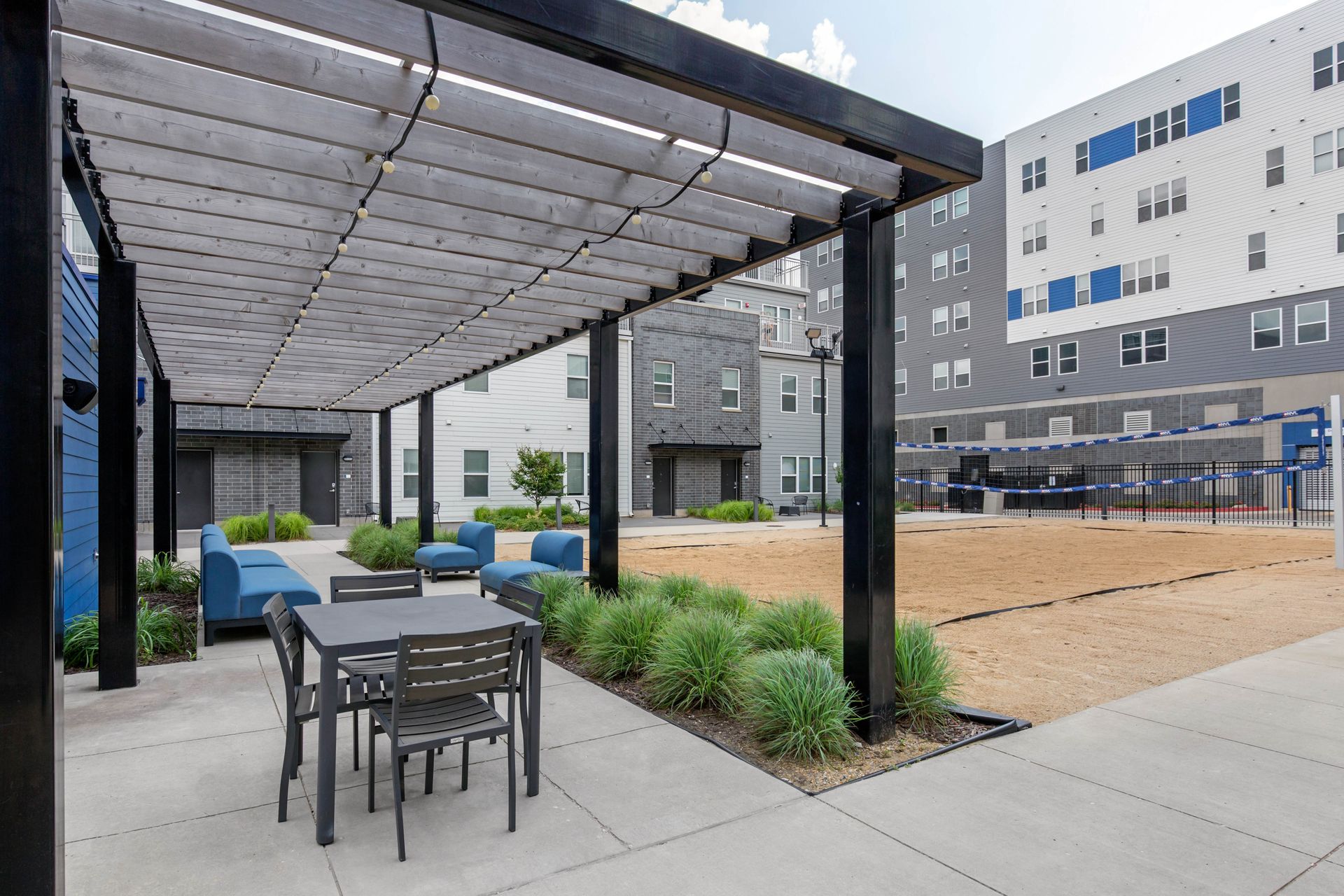 Community Pavilion w/ Gas Grilling Stations & Outdoor TVs at West Quad.