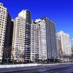 Highrise apartments on Lakeshore Drive, Chicago and Gold Coast, Near North Side of Chicago.