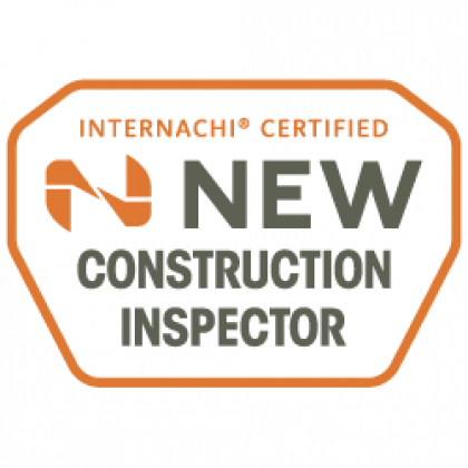 A logo for a new construction inspector