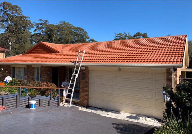 Men Working On Painting The House — Central Coast, NSW — Preferred Painting Services
