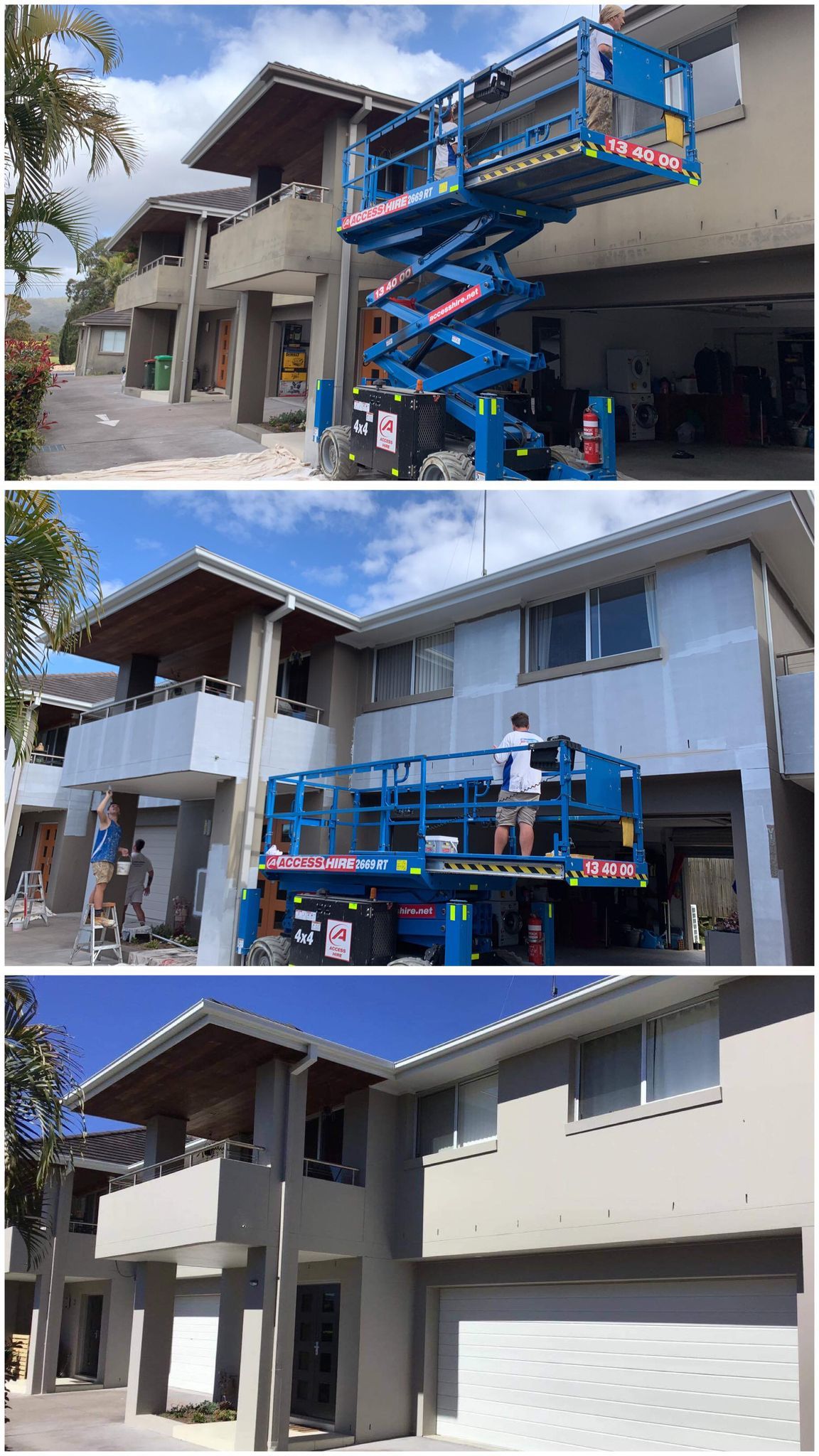 Before And After Painting Commercial Building — Central Coast, NSW — Preferred Painting Services