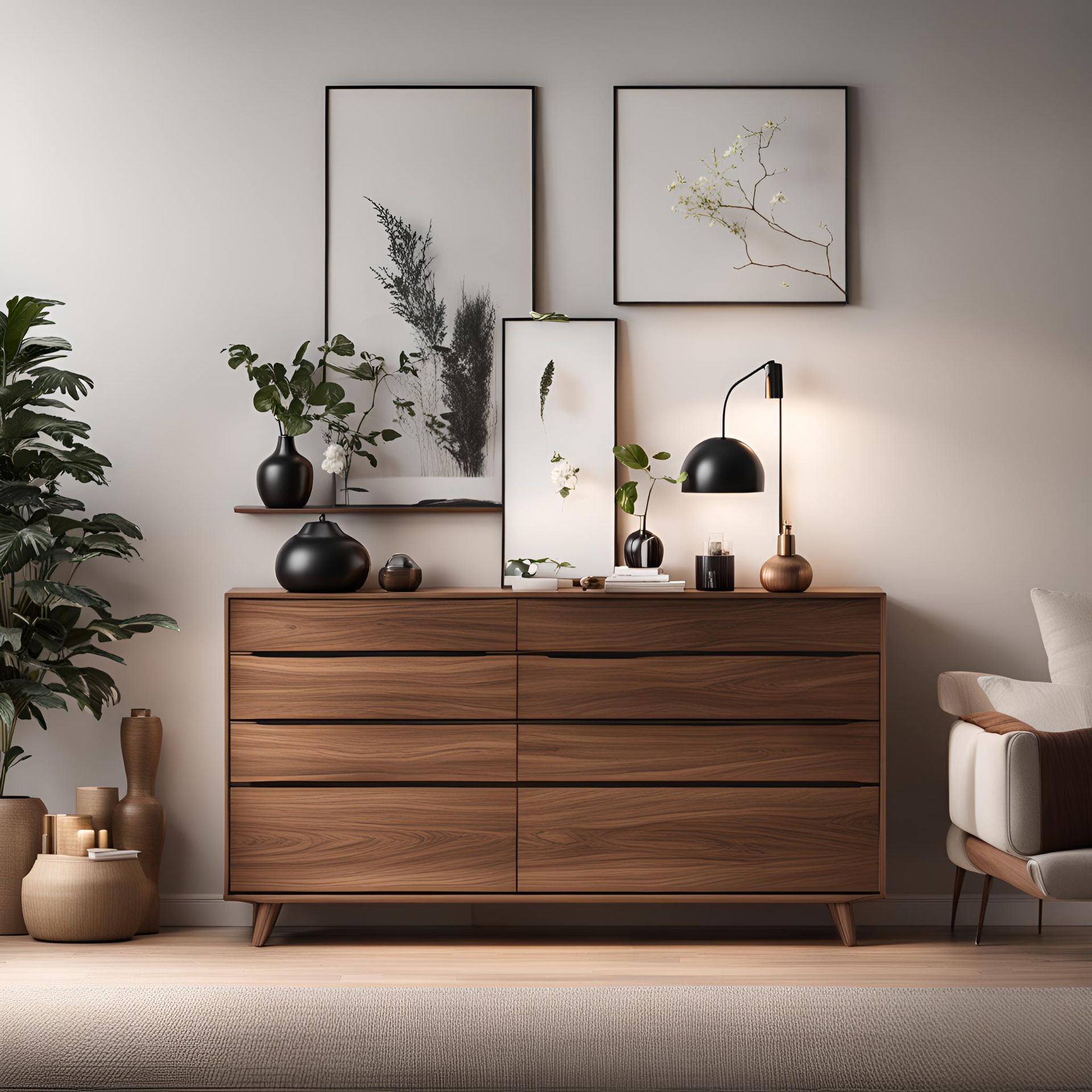 A Cherry dresser with six drawers.  Finished with natural oil only giving the perfect smooth appearance.