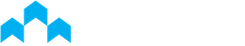 Logo stylisé bleu comportant trois formes de flèches pointant vers le haut.