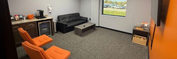 Tint Guy waiting area for customers during window tint installation.