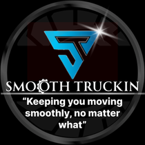 Logo for Smooth Truckin': blue "ST" symbol, white text "Smooth Truckin"