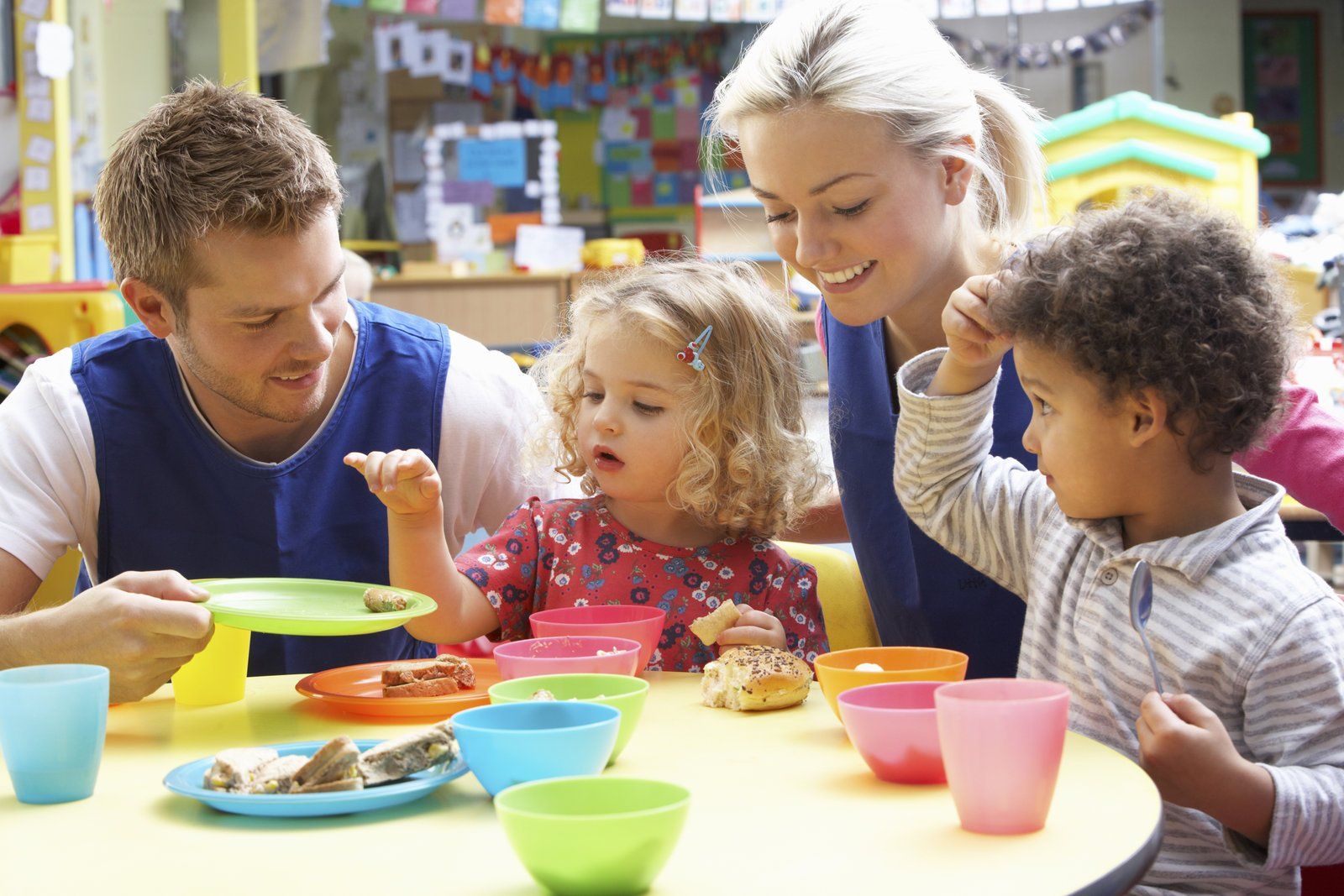 family eating on the table