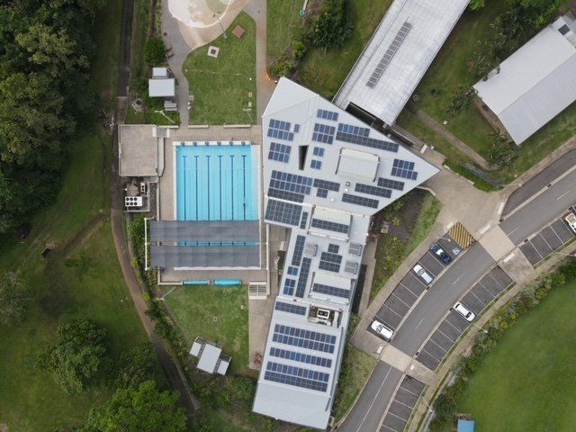 Aquatic Centre With Solar Panels — Solar Power In Mission Beach, QLD