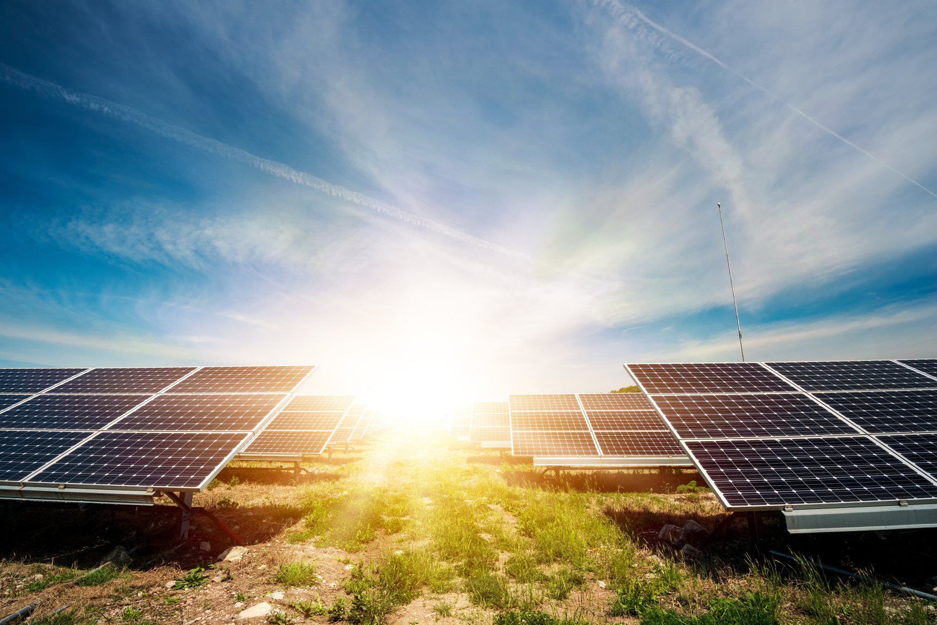 Sunny Day At Solar Panel Farm — Solar Power In Cassowary Coast, QLD