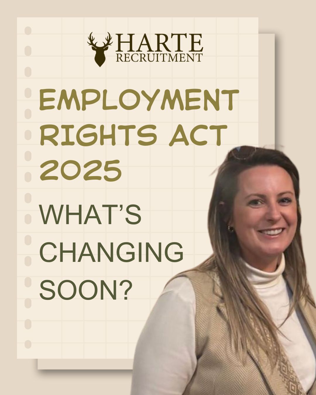 fake newspaper article image with Suzie Harte