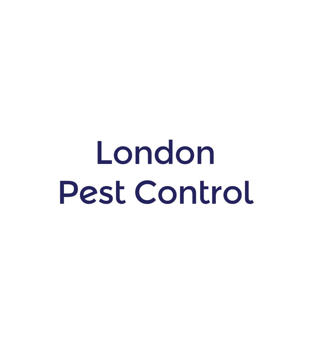 The logo for london pest control is on a white background.