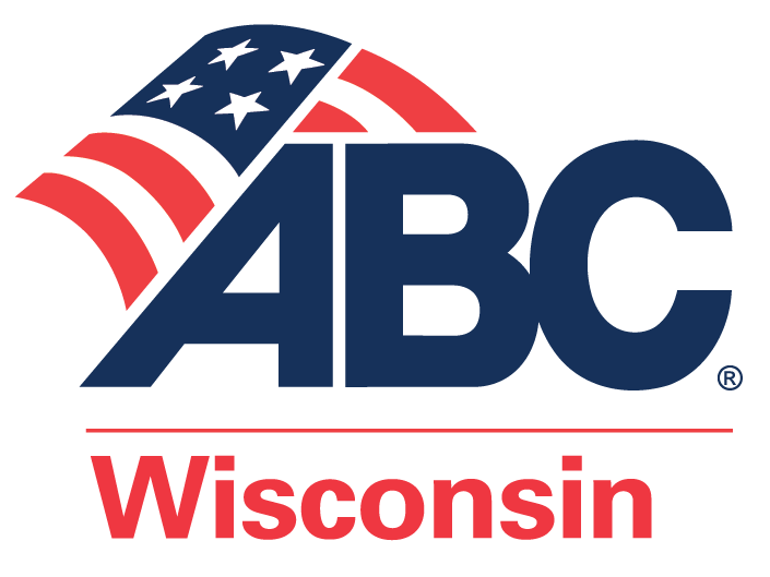 The abc wisconsin logo has an american flag on it