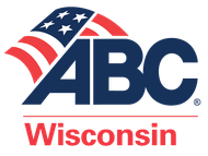 The abc wisconsin logo has an american flag on it