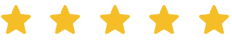 A row of yellow stars on a white background.