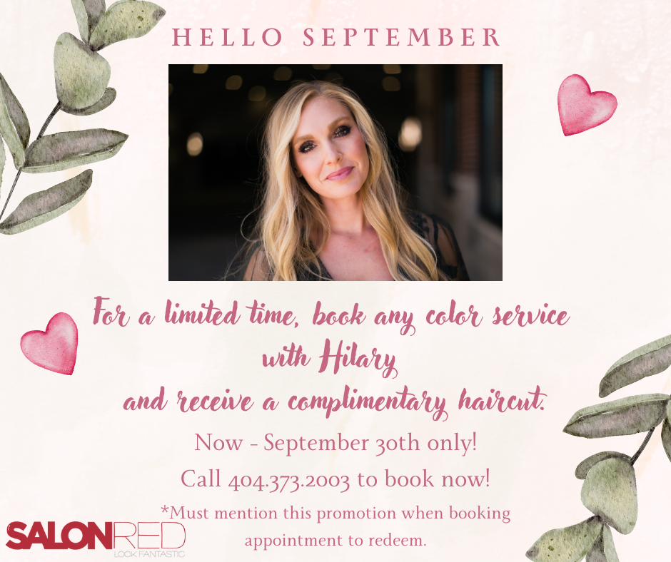 A flyer for a salon advertising hot shades , cool savings.