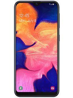 The front of a samsung galaxy a10 is shown on a white background.