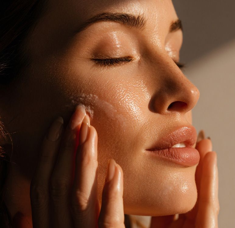 A man and a woman are sitting in chairs talking to each other.