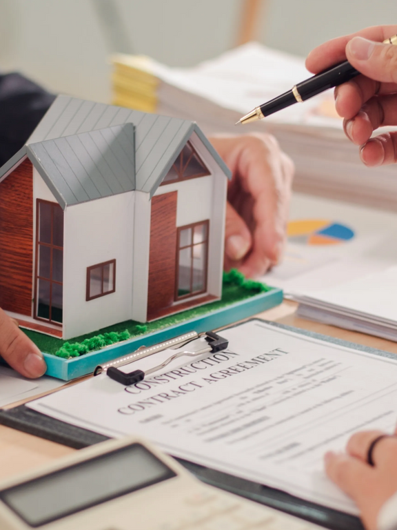 Several hands with pens