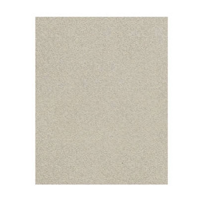 A beige rectangular carpet with a speckled texture on a white background.