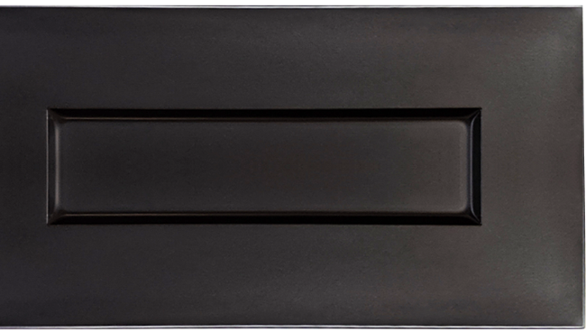 One-Piece Shaker Style Option With Black Finish