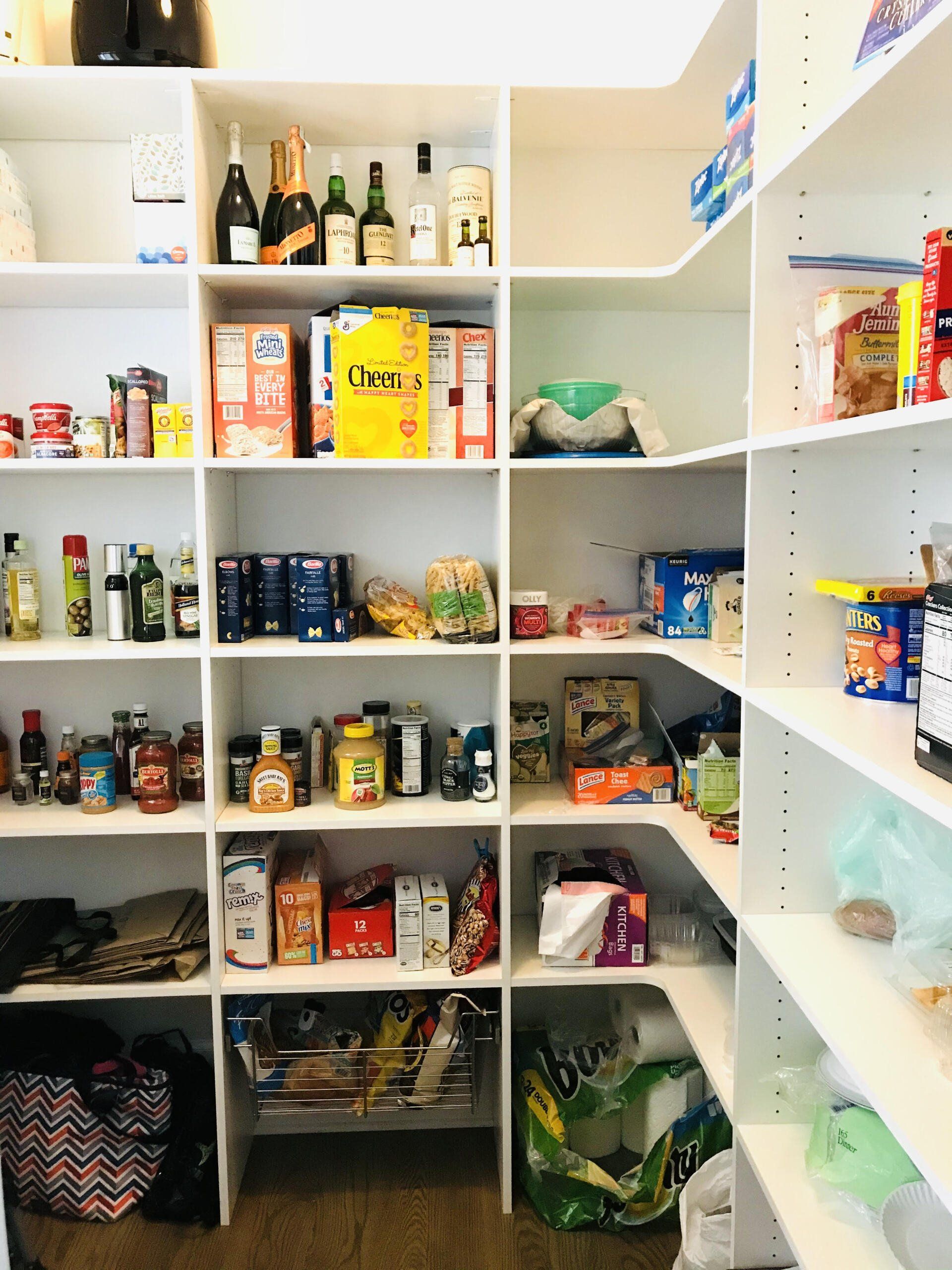 A pantry filled with lots of food and drinks