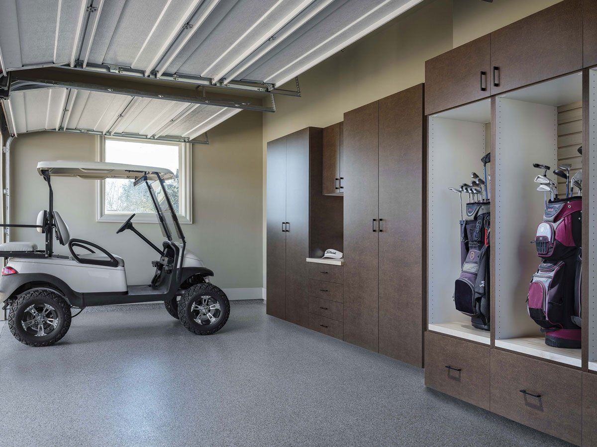 Bronze Custom Garage Cabinet System