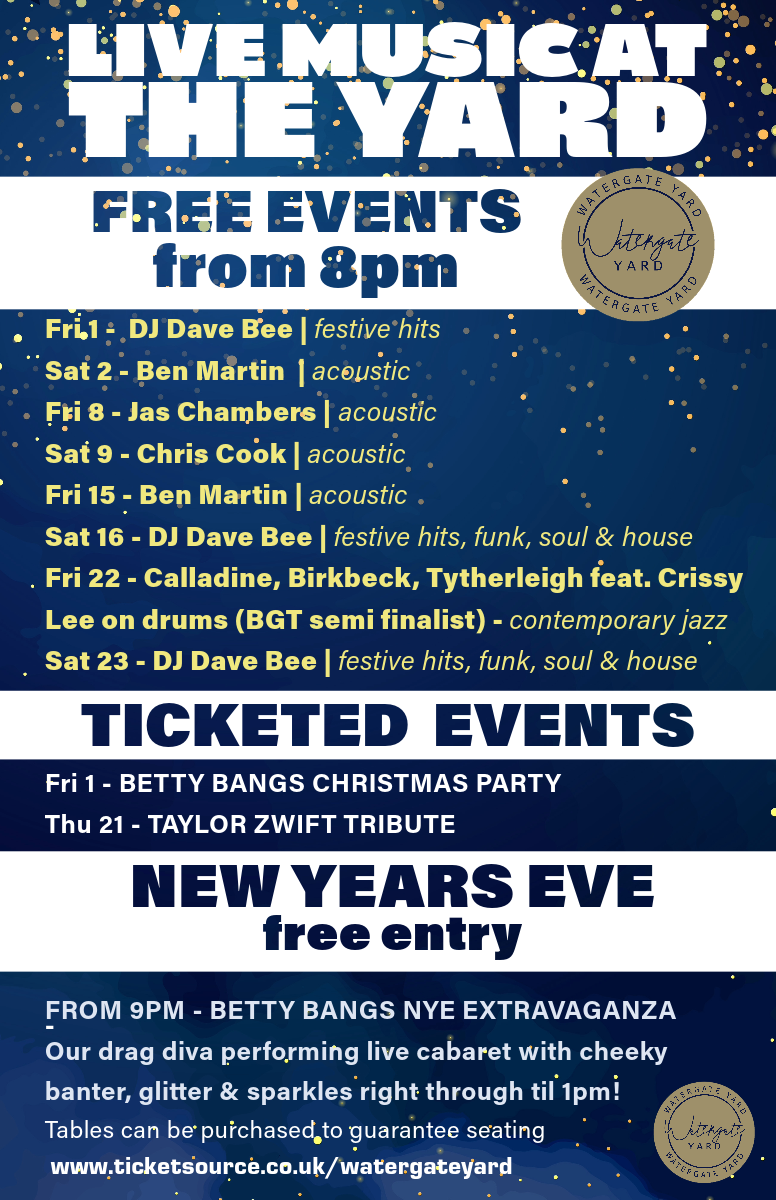 Watergate Yard, Sleaford Bar, Restaurant & Music Venue Home