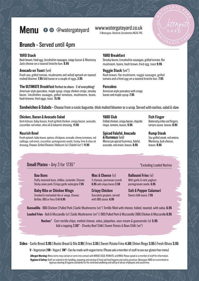 Watergate Yard, Sleaford Bar, Restaurant & Music Venue About Us