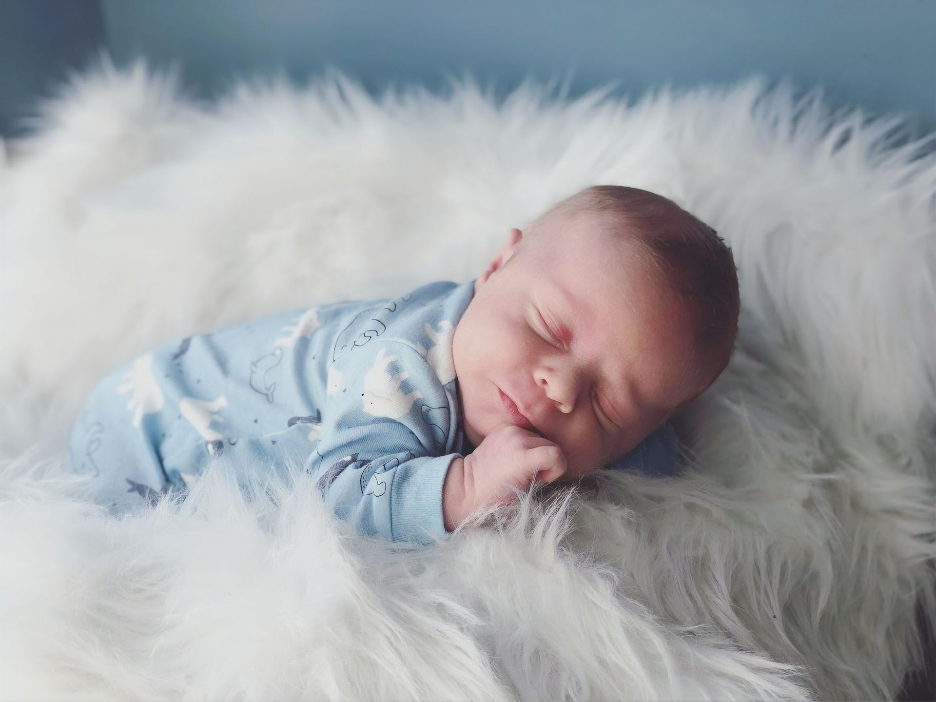 New Born Lying On A Fur | Chattanooga, TN | Innovative Women's Health Specialists