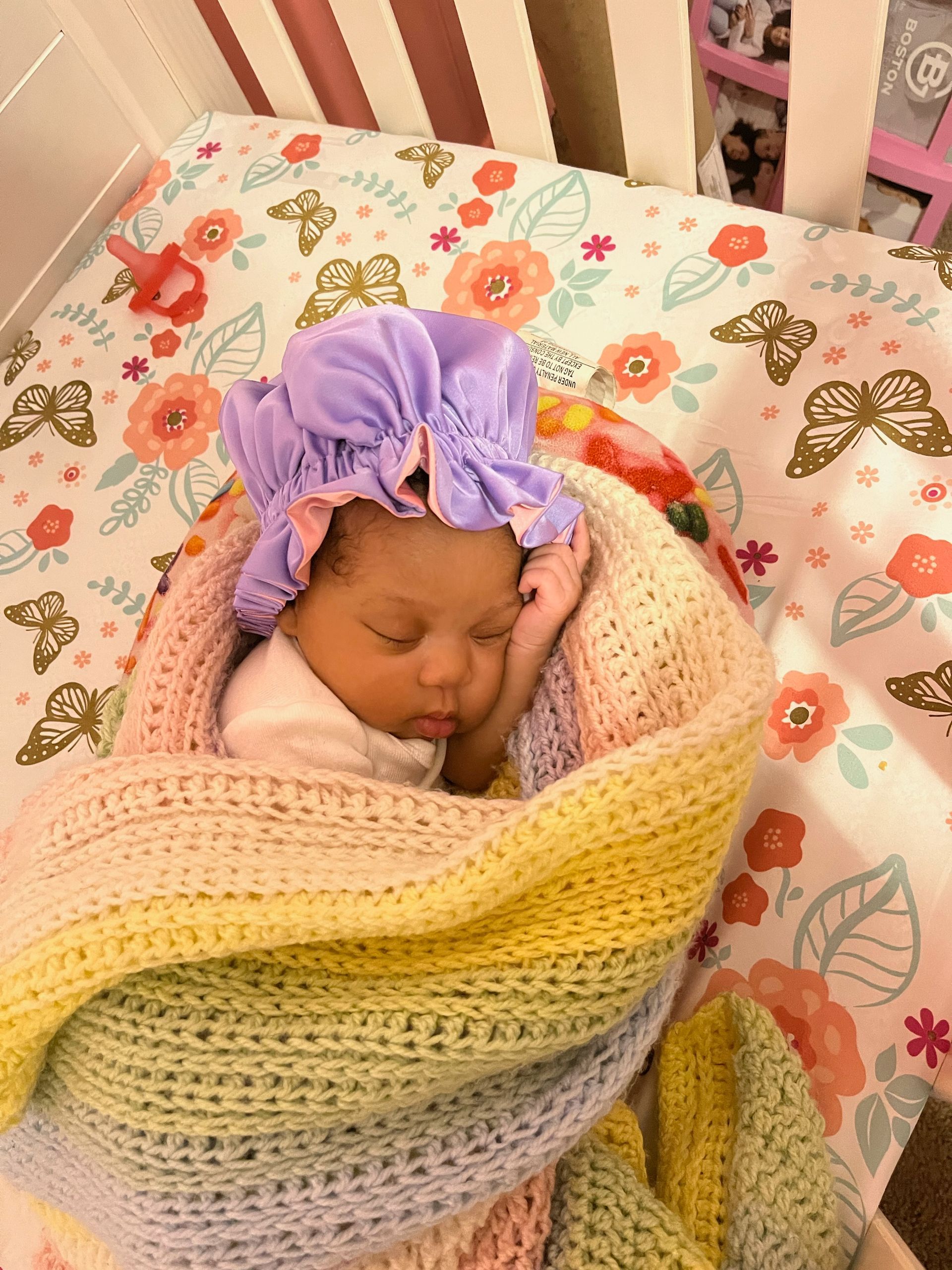 New Born With A Purple Headress | Chattanooga, TN | Innovative Women's Health Specialists