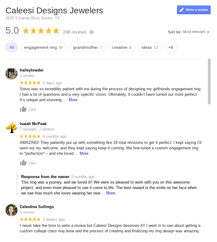 Local Reviews Positive