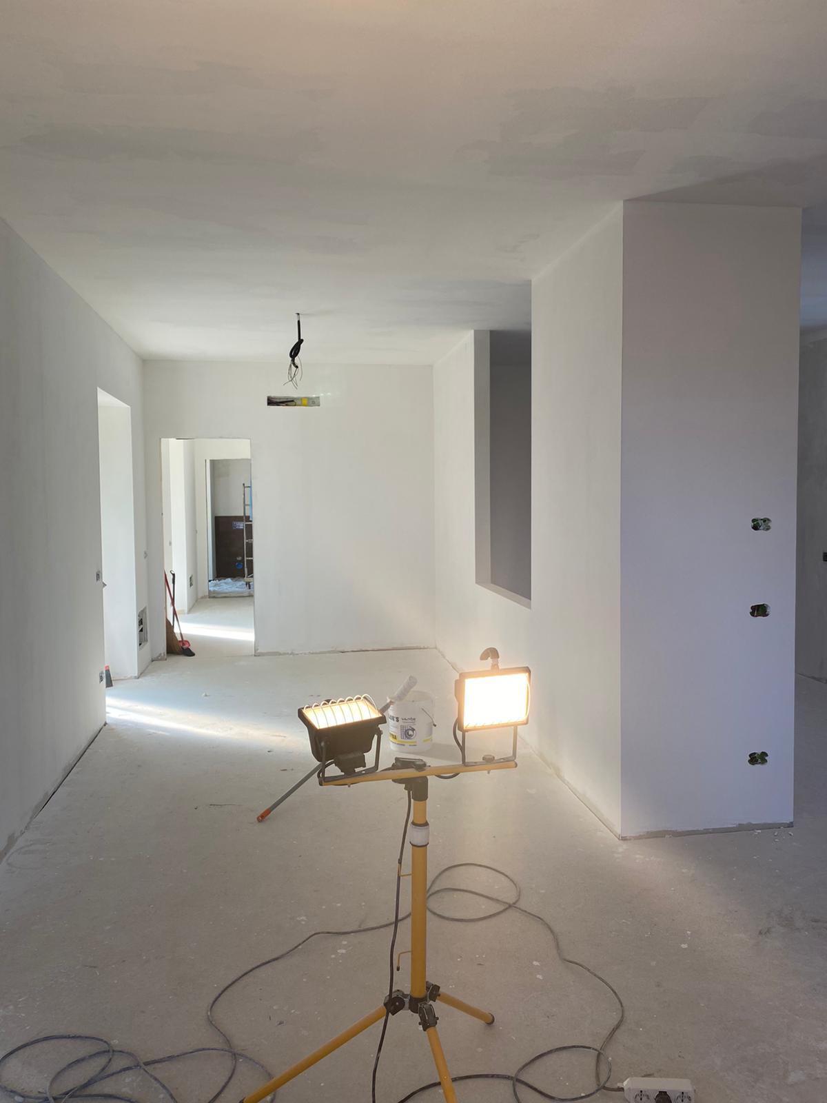 ambiente con contropareti in cartongesso