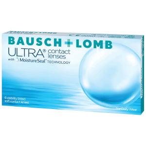 A box of bausch and lomb ultra contact lenses