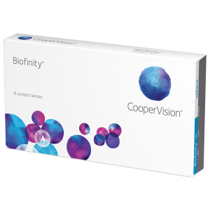 A box of biofinity contact lenses by coopervision