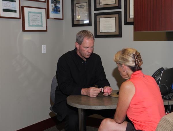 Private consultation room to discuss treatment