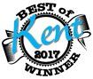 A logo for the best of kent 2017 winner.