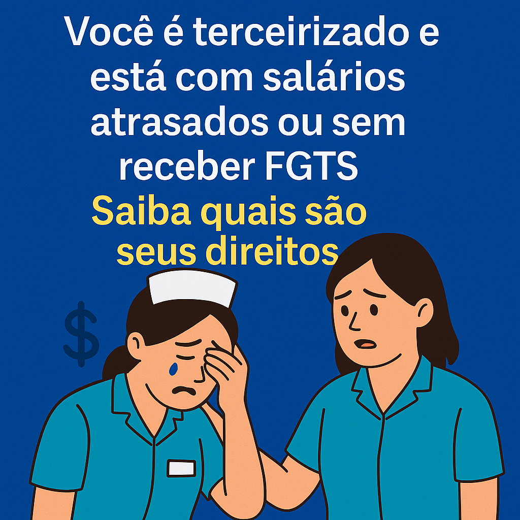 Você é terceirizado e está com salários atrasados ou sem receber o FGTS? 