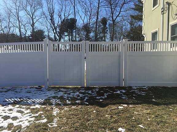 Vinyl fence contractor — Vinyl Fencing in Bridgewater, MA