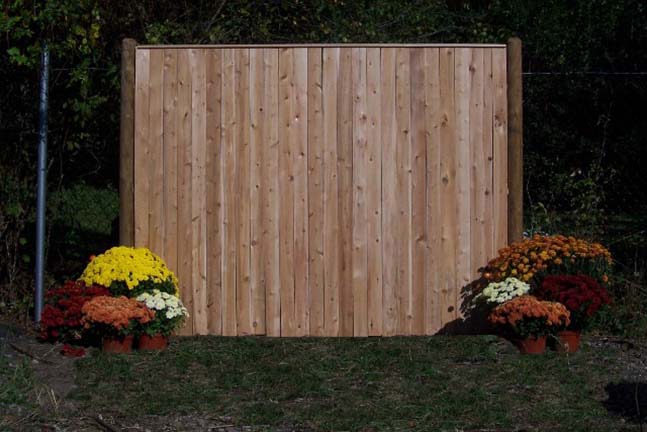 Wooden fence — Potting sheds in Bridgewater, MA