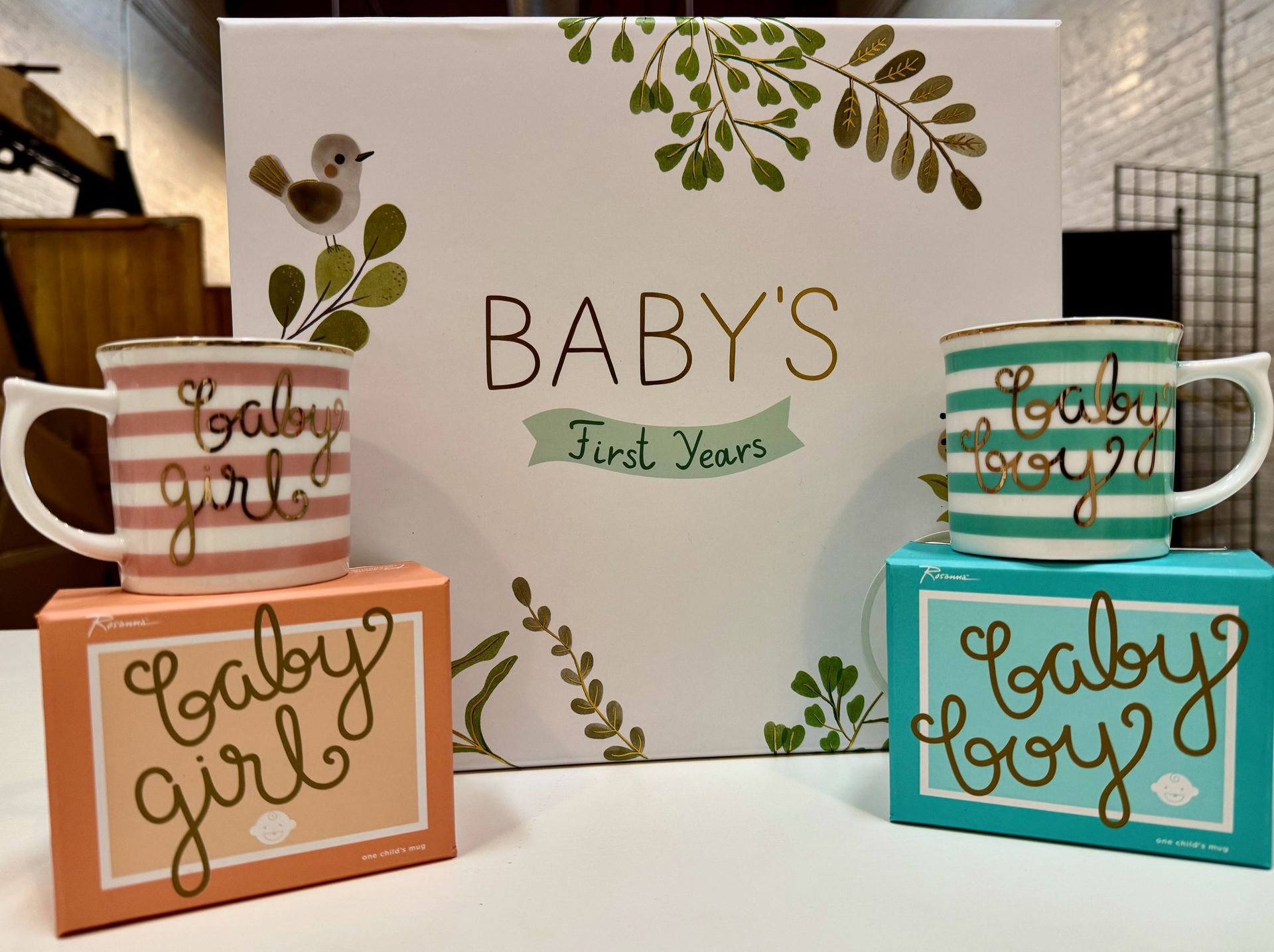 A box that says baby 's first years on it