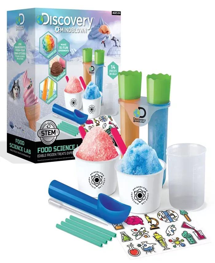 A box of discovery food science shaved ice kit