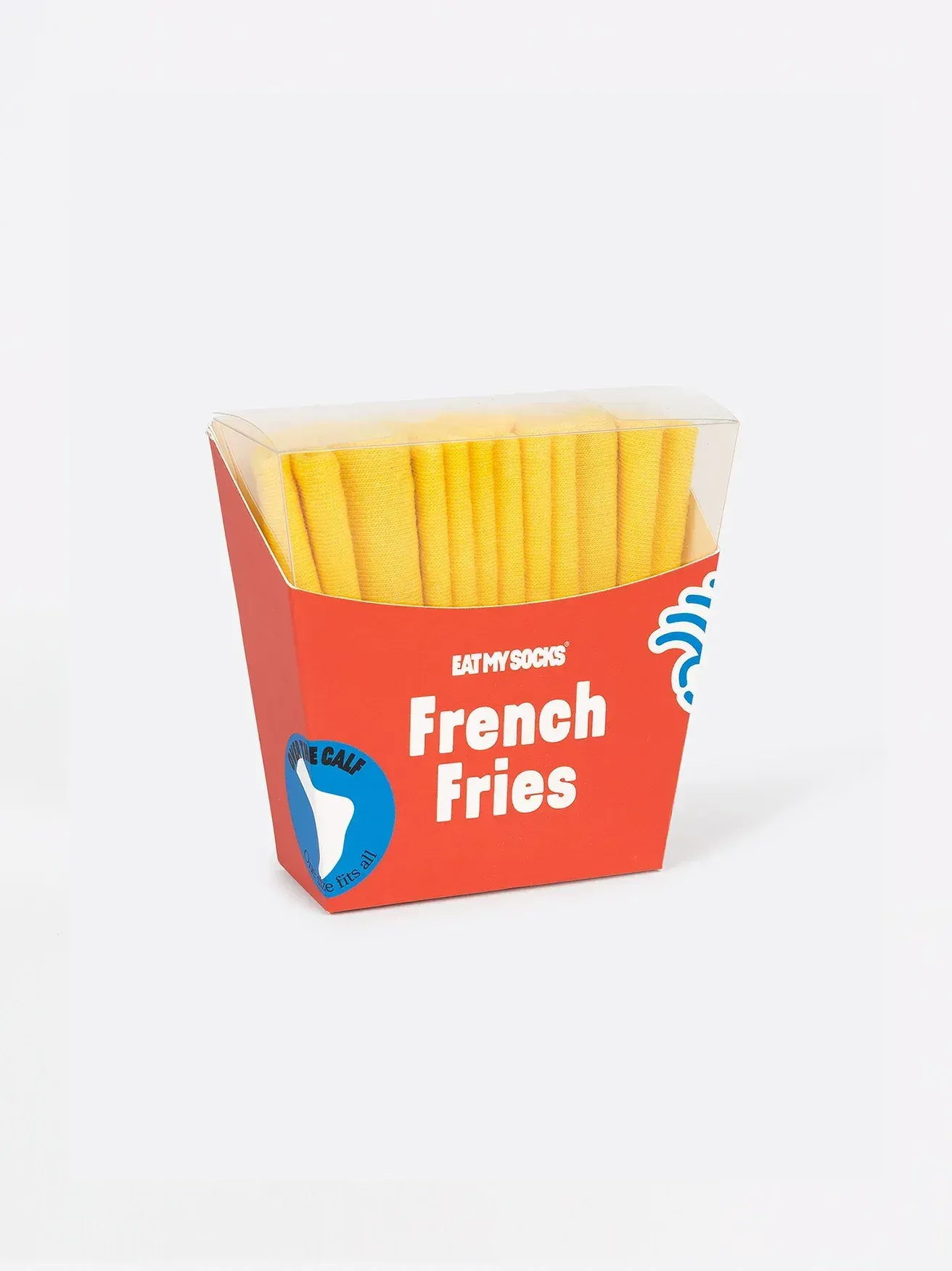 A pair of socks that look like french fries