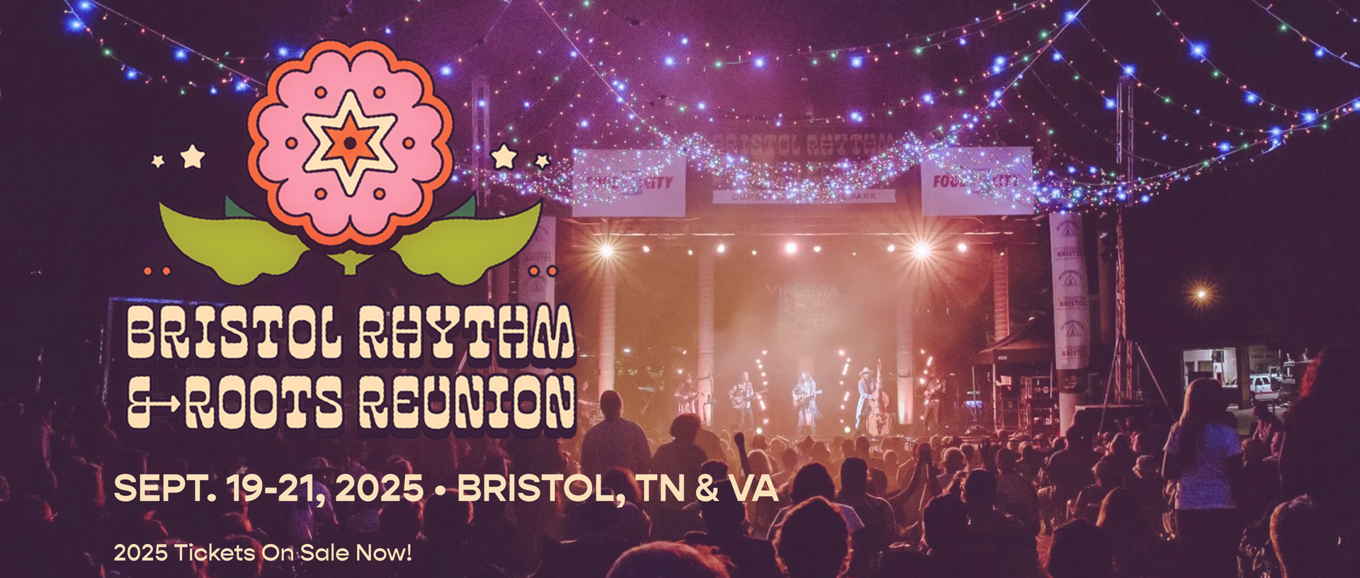 A poster for Bristol Rhythm and Roots Reunion 2025. 