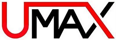 The UMAX company logo features a red 