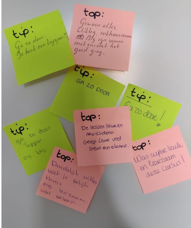 Tips en tops van laatste cursus
