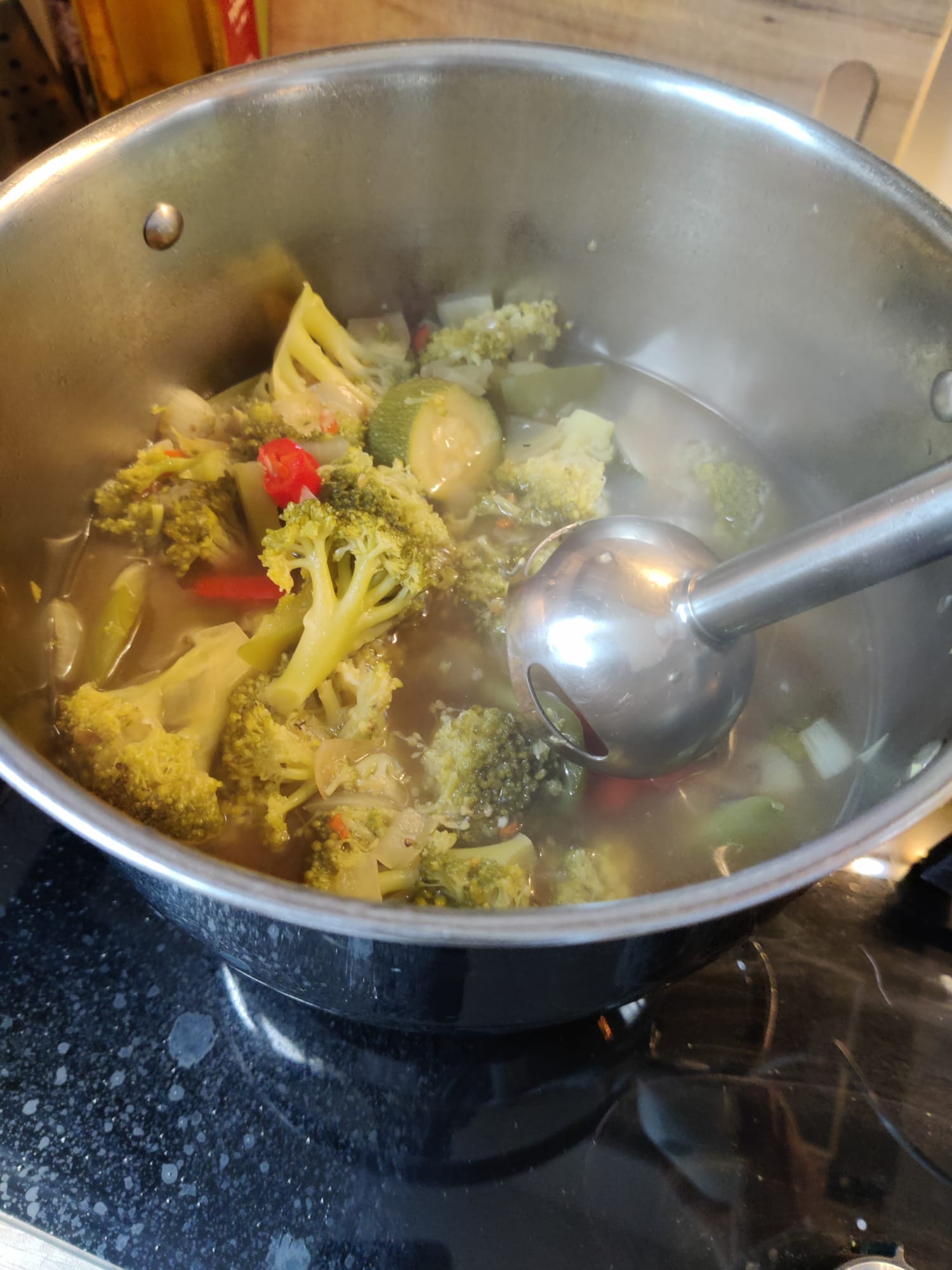 broccoli courgette soep stap 4