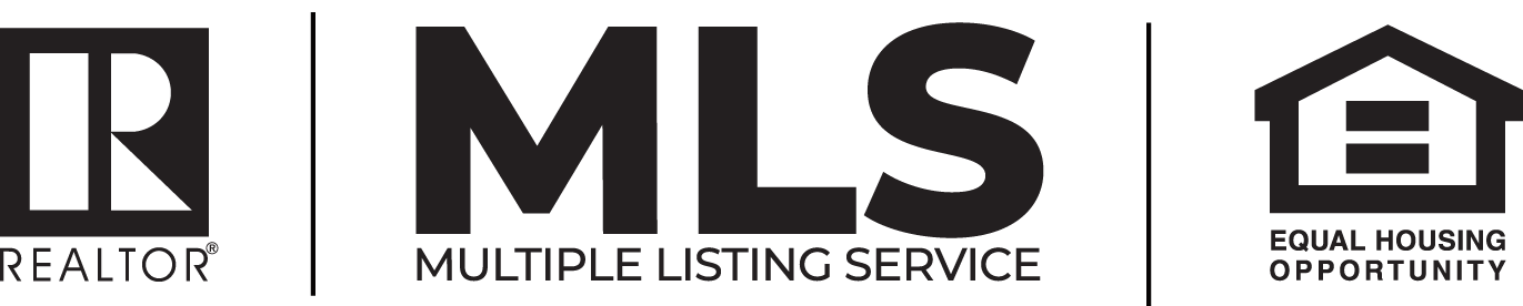 A black and white logo for a realtor multiple listing service