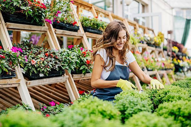 Carefully Watering Plants - Columbus, OH - High Grass Lawncare, LLC