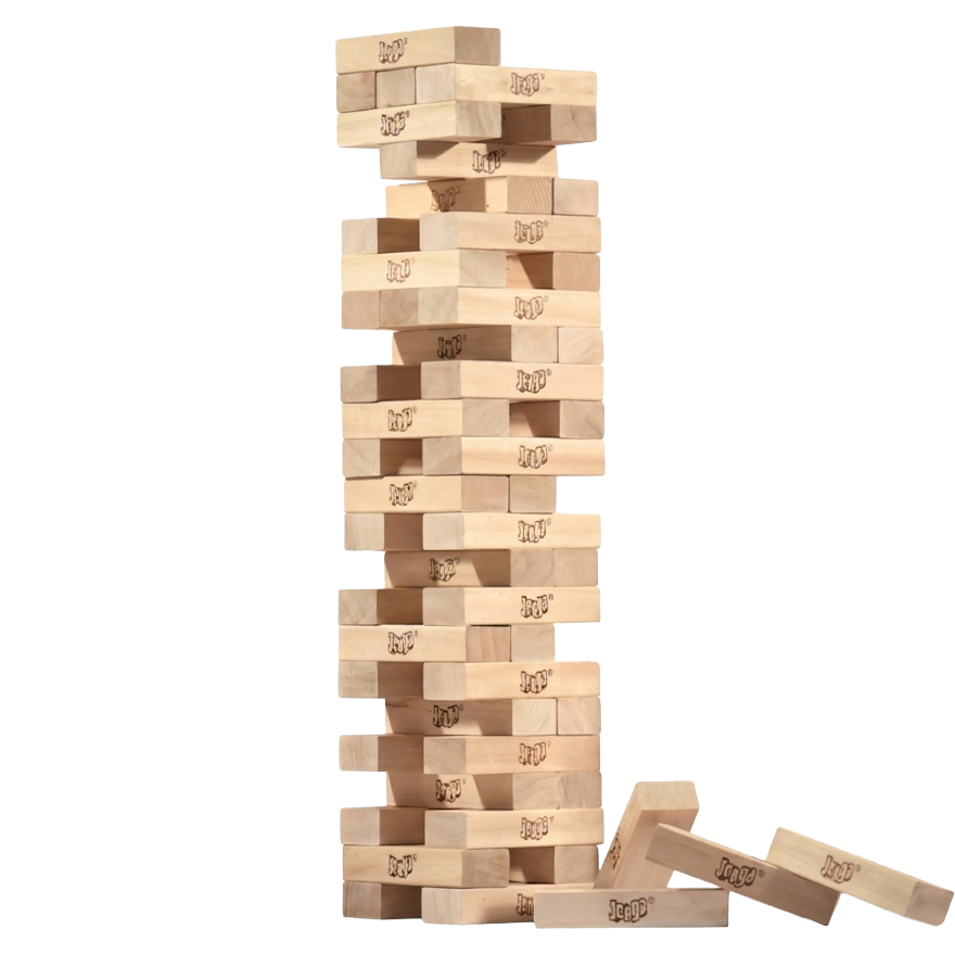 Jenga Giant Tumbling Tower Block-Stacking Game Rental New York City Bronx Manhattan Bronx Queens Long Island Nassau County