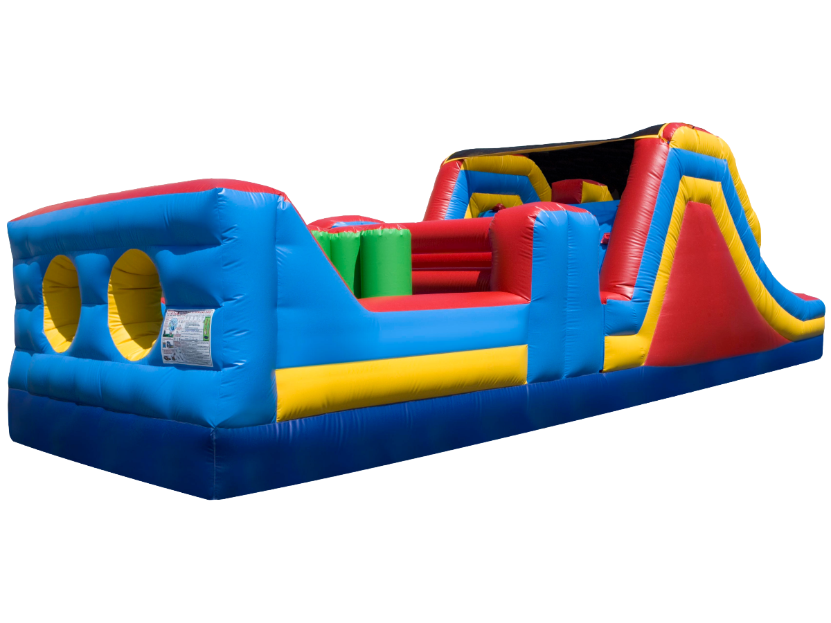 True Blue 32' Inflatable Obstacle Course